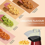 NASCO PC1005A-CB Popcorn Maker – 1200W Hot Air Popper for Healthy Oil-Free Popcorn