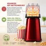 NASCO PC1005A-CB Popcorn Maker – 1200W Hot Air Popper for Healthy Oil-Free Popcorn