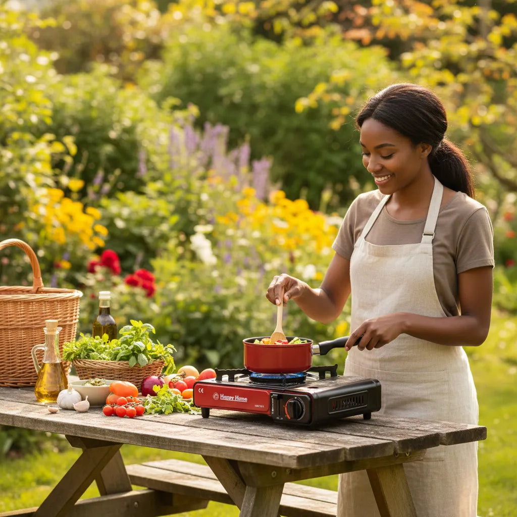 Happy Home Portable Gas Stove – Powerful, Safe & Easy Cooking 🔥
