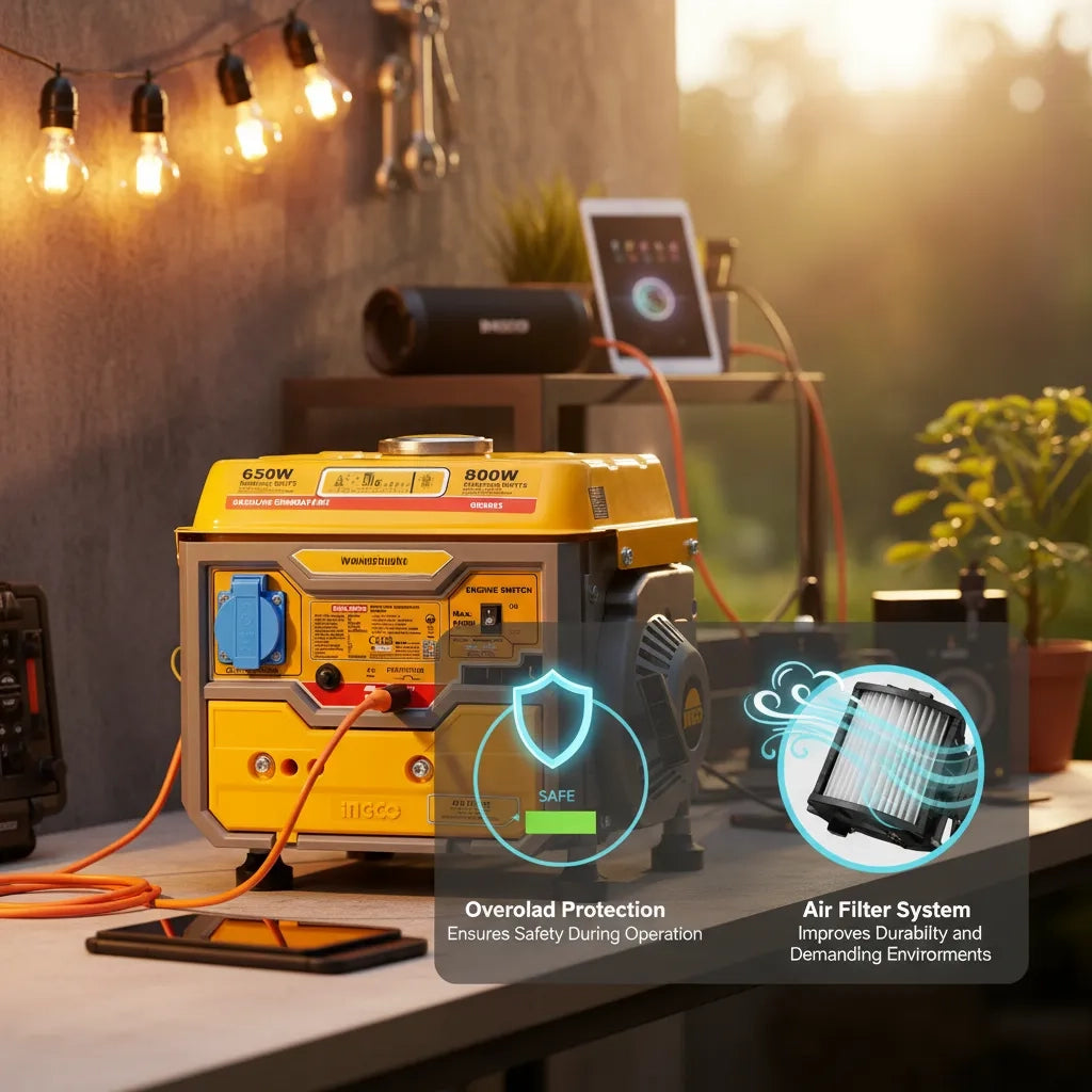 Portable Gasoline Generator 800W – Reliable Power Anytime, Anywhere
