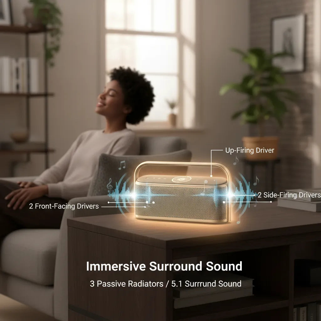 🔥 Motion X600 – Portable Speaker with Immersive 5.1 Surround Sound & 50W Power 🔊