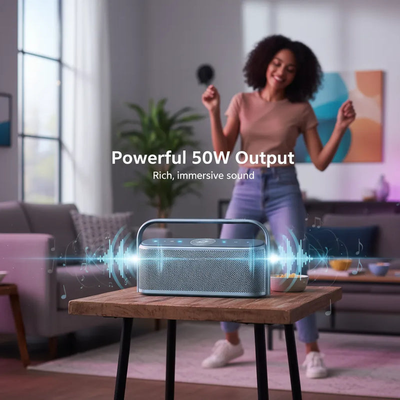 🔥 Motion X600 – Portable Speaker with Immersive 5.1 Surround Sound & 50W Power 🔊