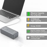 ✔ Large 27,600mAh Capacity Oraimo Power Bank 130 – The Ultimate 130W Ultra-Fast Power Bank for Laptops & Phones ⚡💻📱 ✅