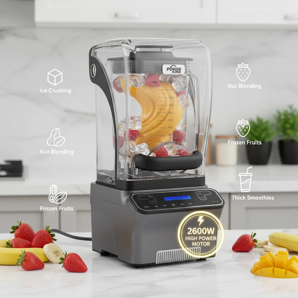 🔥 Power King Commercial Blender – 2600W High Performance