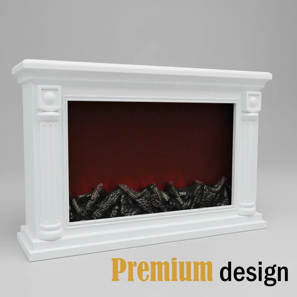 High-End Decorative Fireplace – Create a Warm, Cozy Atmosphere with Red Flame Technology