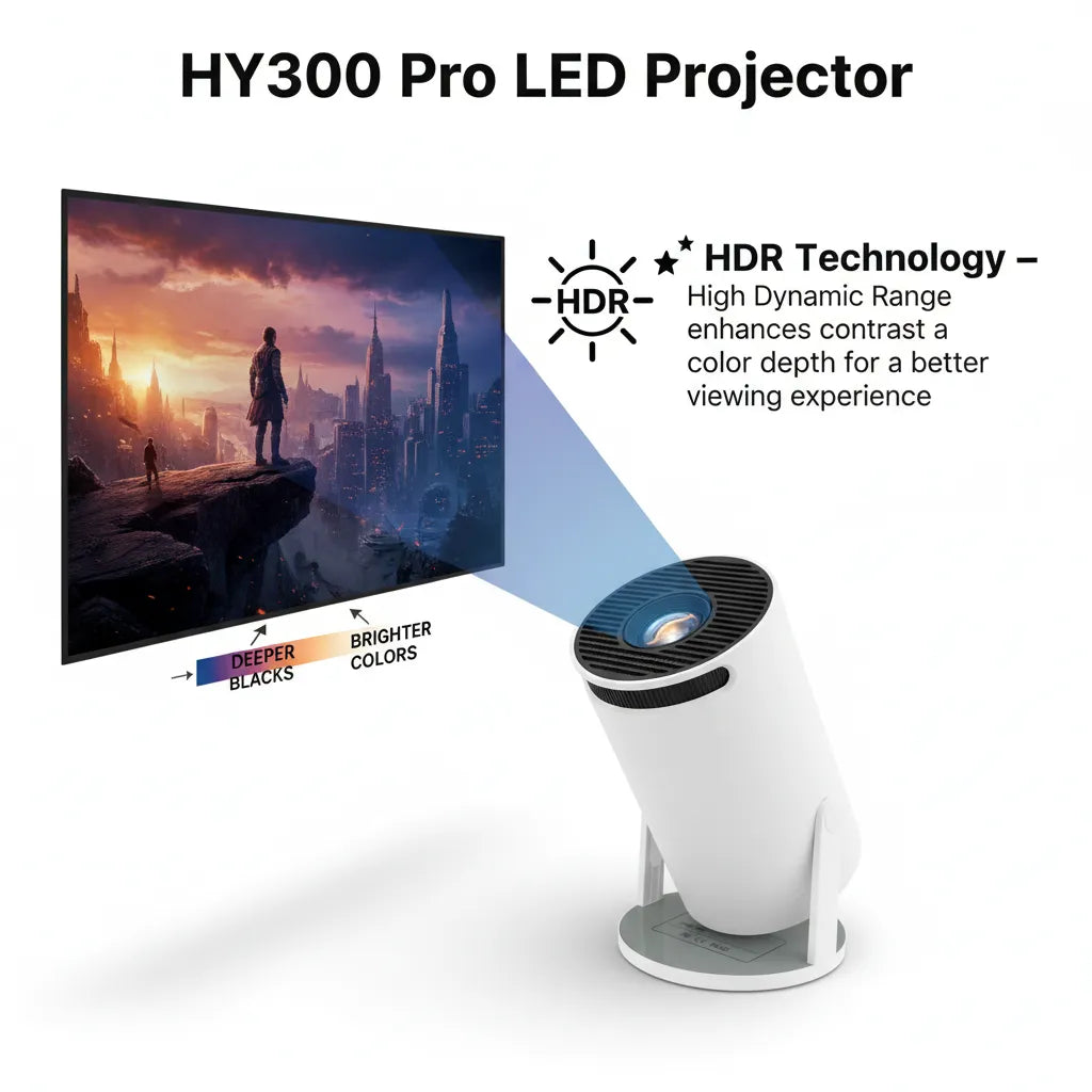 LED Projector HY300 Pro – Bring the Cinema Home 🍿🎬