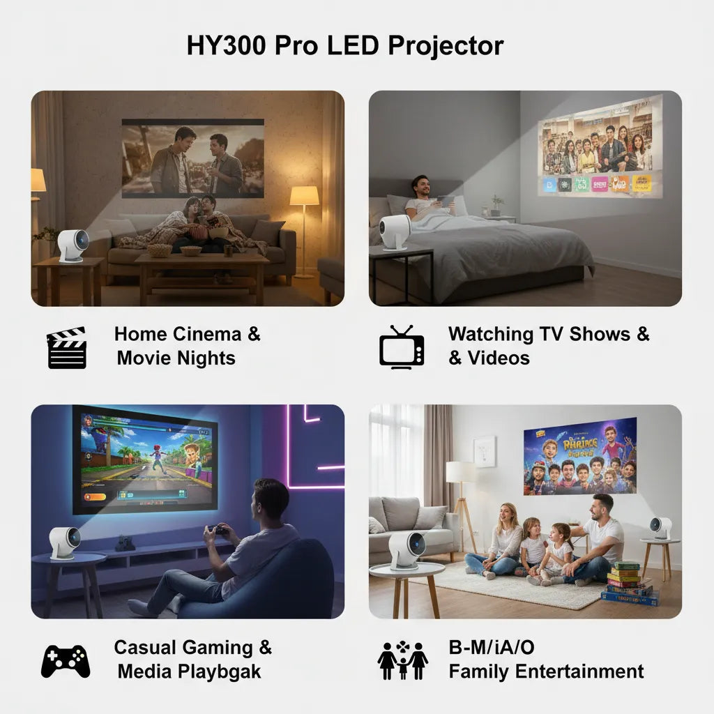 LED Projector HY300 Pro – Bring the Cinema Home 🍿🎬