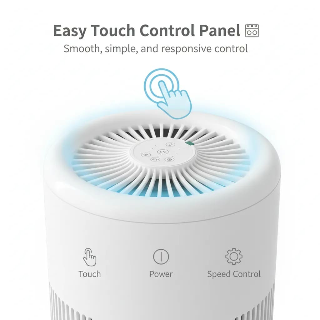 🌿 Breathe Pure, Live Healthier — Smart Air Purification with HEPA Filtration, UV-C Technology & Silent Operation for Cleaner Air and Comfortable Living