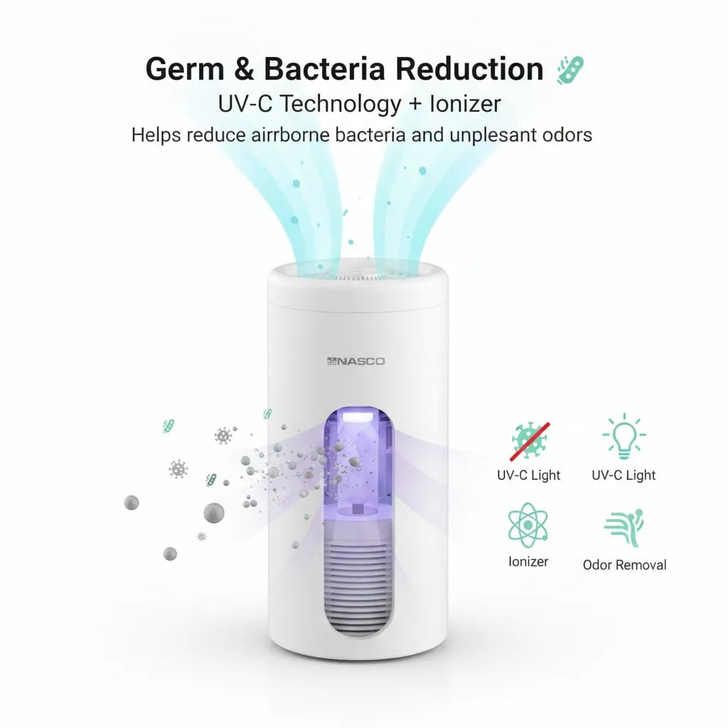 🌿 Breathe Pure, Live Healthier — Smart Air Purification with HEPA Filtration, UV-C Technology & Silent Operation for Cleaner Air and Comfortable Living