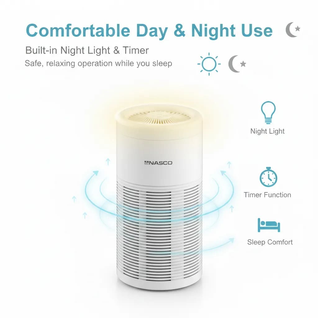 🌿 Breathe Pure, Live Healthier — Smart Air Purification with HEPA Filtration, UV-C Technology & Silent Operation for Cleaner Air and Comfortable Living
