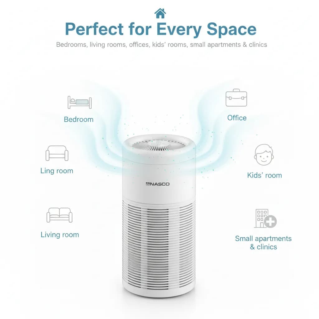 🌿 Breathe Pure, Live Healthier — Smart Air Purification with HEPA Filtration, UV-C Technology & Silent Operation for Cleaner Air and Comfortable Living