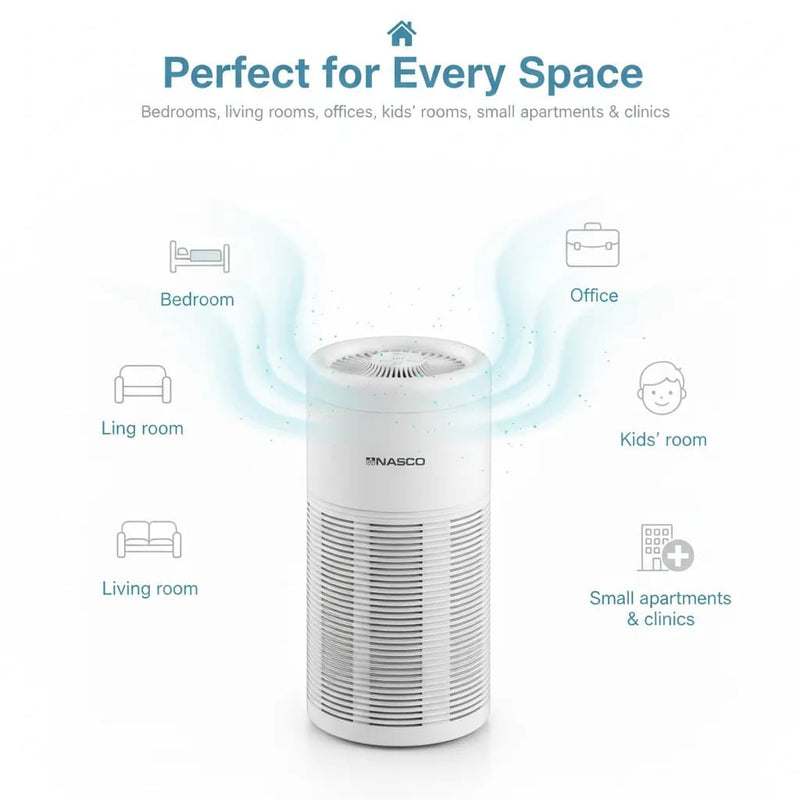 🌿 Breathe Pure, Live Healthier — Smart Air Purification with HEPA Filtration, UV-C Technology & Silent Operation for Cleaner Air and Comfortable Living