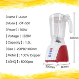 Japan Home 3in1 Blender with Grinder & Chopper – 1.5L, 350W