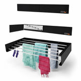 German Plus Retractable Wall Clothes Drying Rack (Premium Black)