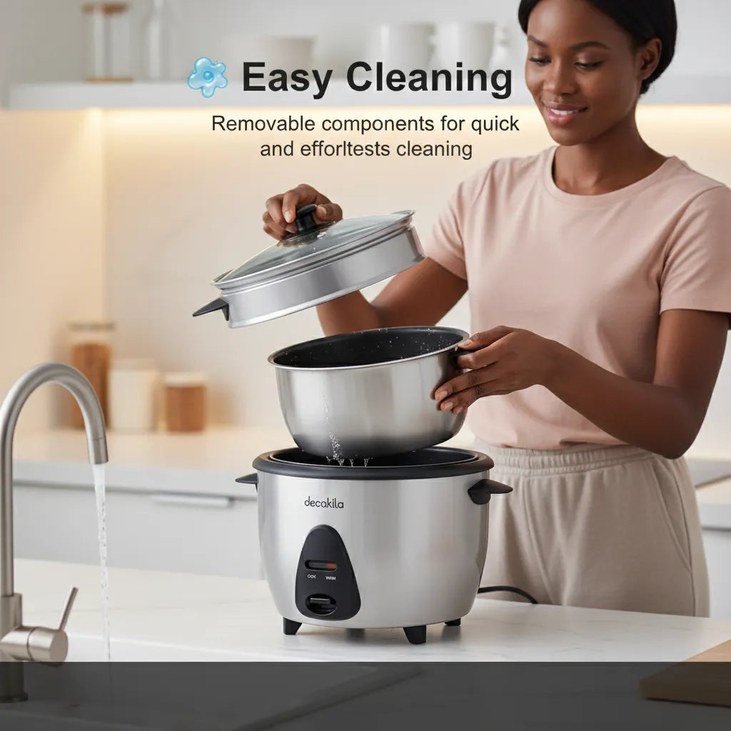 Decakila 1.5L Electric Rice Cooker (8 Cups) with Keep Warm Function