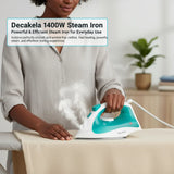 Decakela 1400W Steam Iron – Fast Heating & Powerful Steam Performance