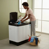 🔥Semi Automatic Twin Tub Washing Machine 8.5 KG – Powerful Wash & Spin, Durable Body