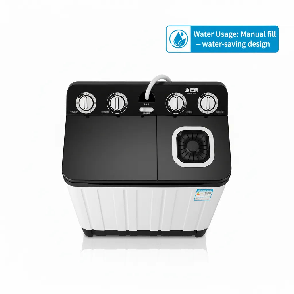 🔥Semi Automatic Twin Tub Washing Machine 8.5 KG – Powerful Wash & Spin, Durable Body