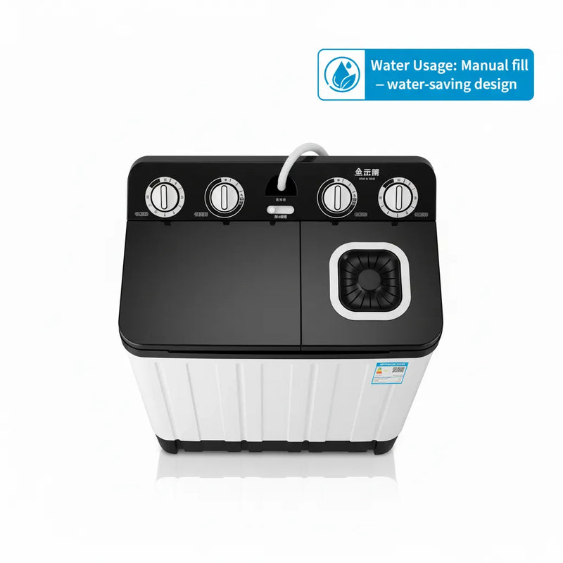 🔥Semi Automatic Twin Tub Washing Machine 8.5 KG – Powerful Wash & Spin, Durable Body