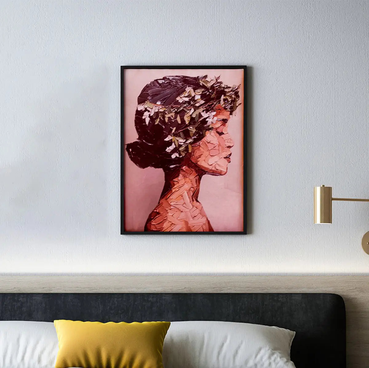 Modern David Canvas Art – Abstract & Classical Fusion Wall Decor