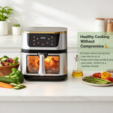 12L Large Capacity Air Fryer with 2800W Power – Smart Digital Touch Display & See-Through Design for Perfect Cooking Every Time 🍟✨