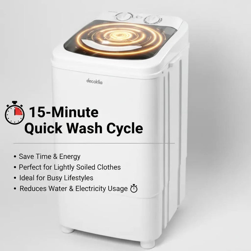 Decakila 7Kg Compact Single Tub Washing Machine – Efficient & Space-Saving for Small Homes