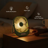 Portable, Stylish & Powerful – Meet the Q01 Compact Fan with LED 💡