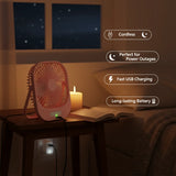 Portable, Stylish & Powerful – Meet the Q01 Compact Fan with LED 💡