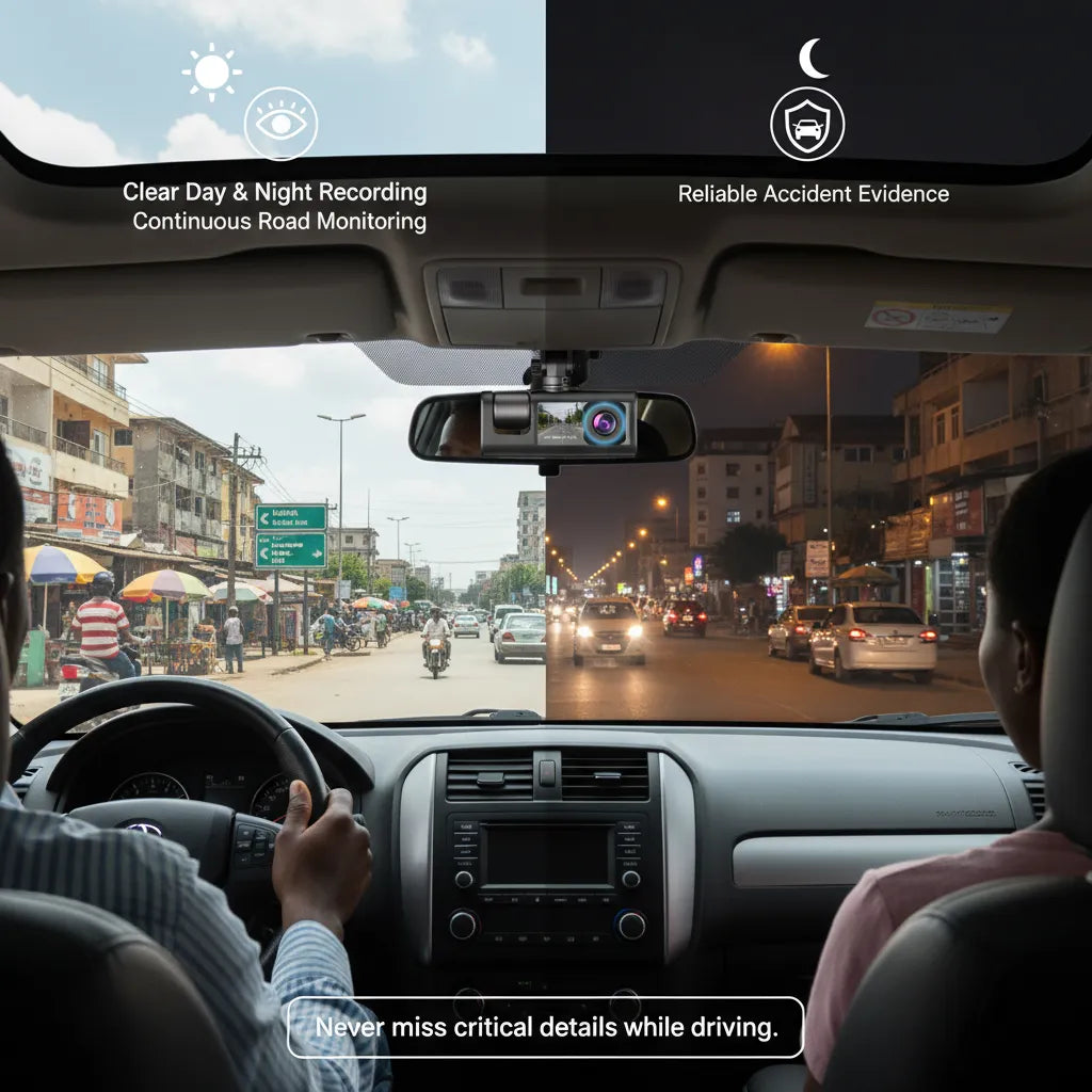 Smart Dash Camera 1080P – Your Road Safety Guardian🚗📹