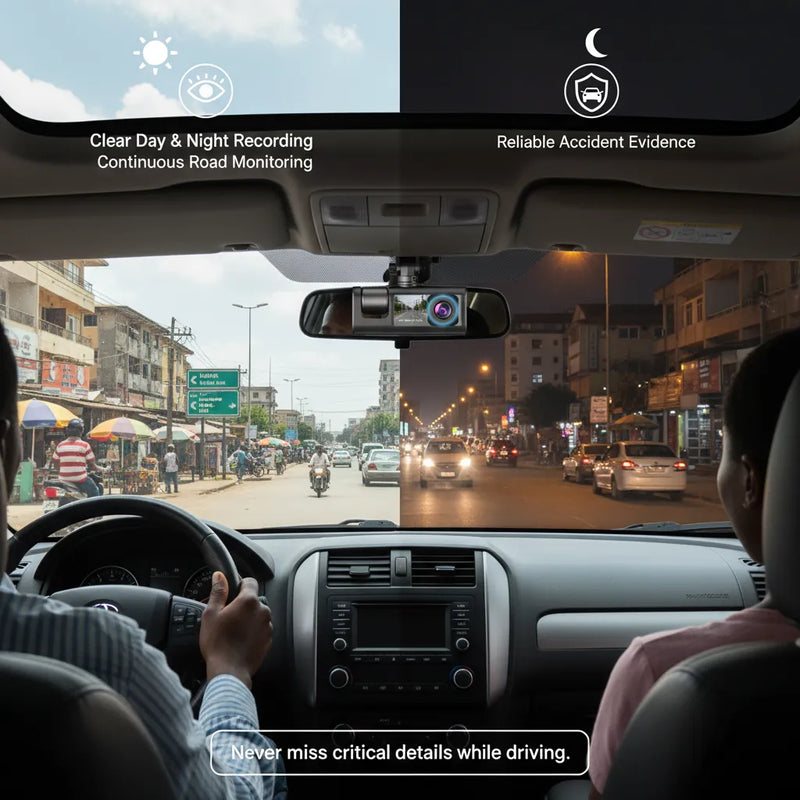 Smart Dash Camera 1080P – Your Road Safety Guardian🚗📹