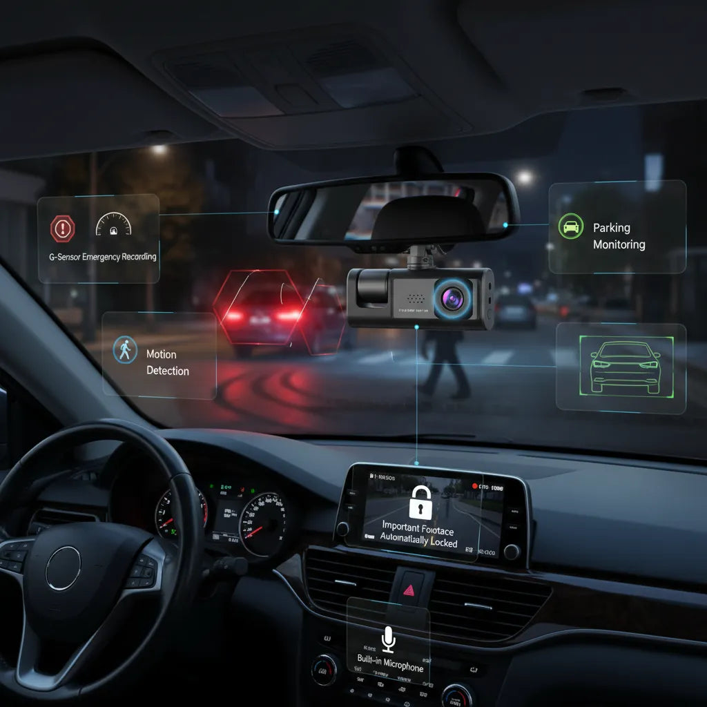 Smart Dash Camera 1080P – Your Road Safety Guardian🚗📹