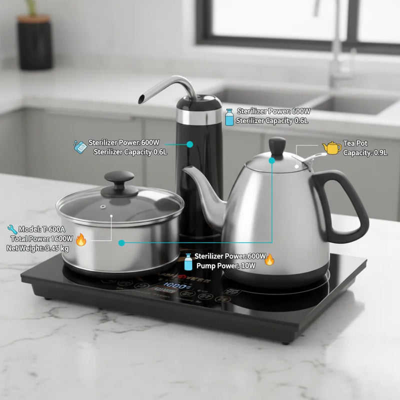 Premium Smart Electric Tea Maker with Induction Heating | KAMJOVE