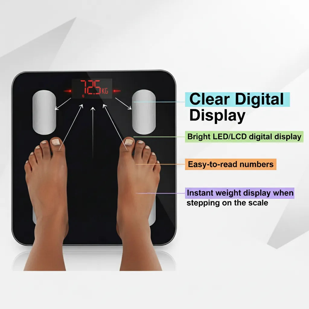 Muscley Smart Body Fat Scale – Smart Digital Health Scale | Accurate Body Analysis | Capacity Up to 180KG