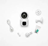 🔒 SMART WIFI DUAL-LENS SECURITY CAMERA – 1080P FULL HD, NIGHT VISION & MOTION TRACKING
