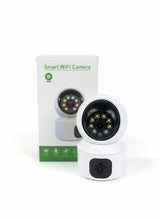 🔒 SMART WIFI DUAL-LENS SECURITY CAMERA – 1080P FULL HD, NIGHT VISION & MOTION TRACKING