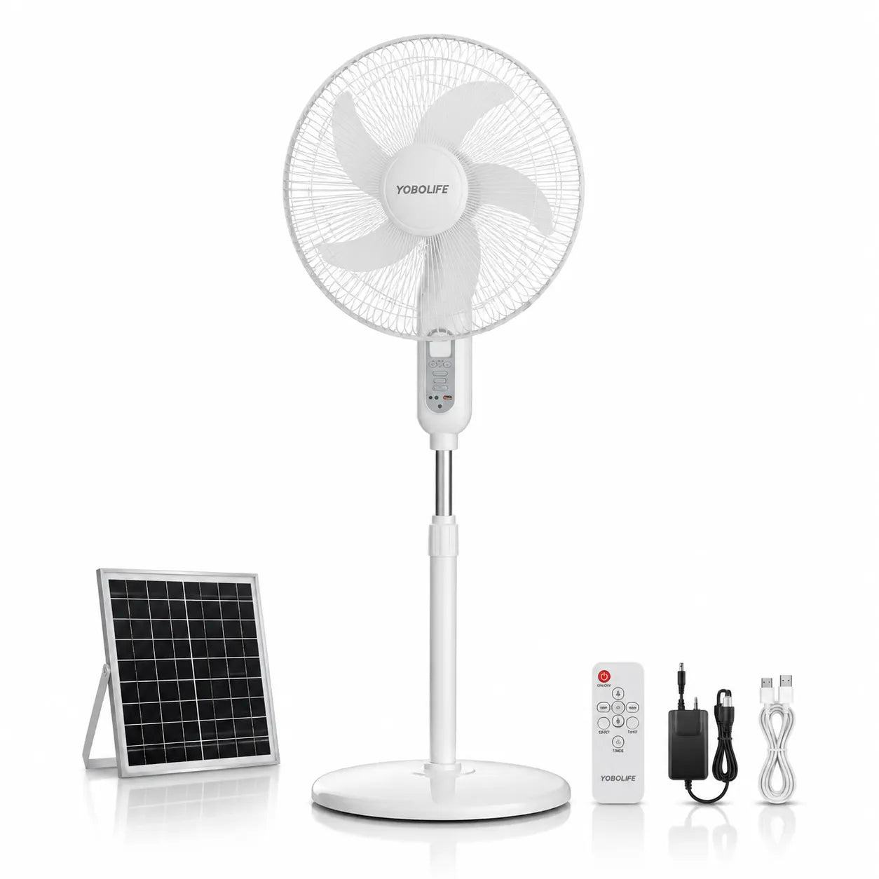 Smart 16-Inch Rechargeable Standing Fan: Efficient Cooling Anytime, Anywhere