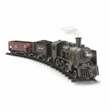 Alloy Smart Metal Steam Train Set for Kids – Real Smoke, LED Headlight, Sound Effects & Track Railway Toy 🚂