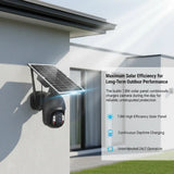 Solar Camera 4G HD PTZ – Smart Solar-Powered Outdoor Security with AI Detection & Night Vision
