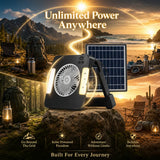 The Ultimate 3-in-1 Survival Tool: Solar Fan, LED Light, and Mosquito Repellent