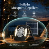 The Ultimate 3-in-1 Survival Tool: Solar Fan, LED Light, and Mosquito Repellent