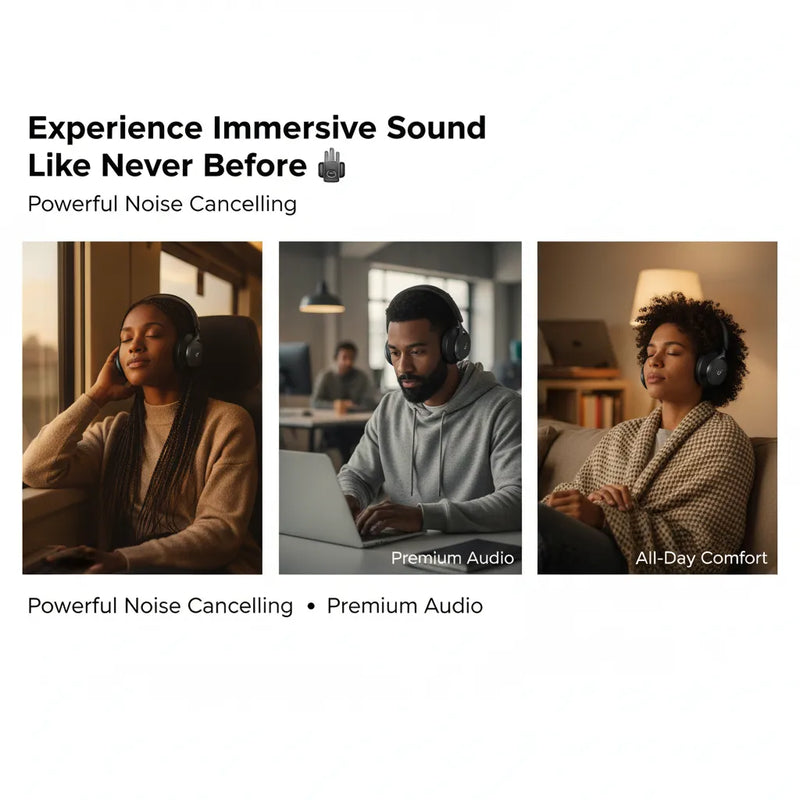 ANKER Soundcore Space One (A3035) – Premium Active Noise Cancelling Headphones
