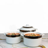✨ Evimki 3-Piece Ceramic Soup Pot Set 🍲 – Elegant Design & Healthy Cooking 🥄