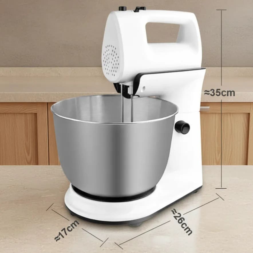 DSP Stand Mixer 300W Professional Kitchen Mixer – 4L Stainless Steel Bowl, 5 Speeds & Turbo Mode