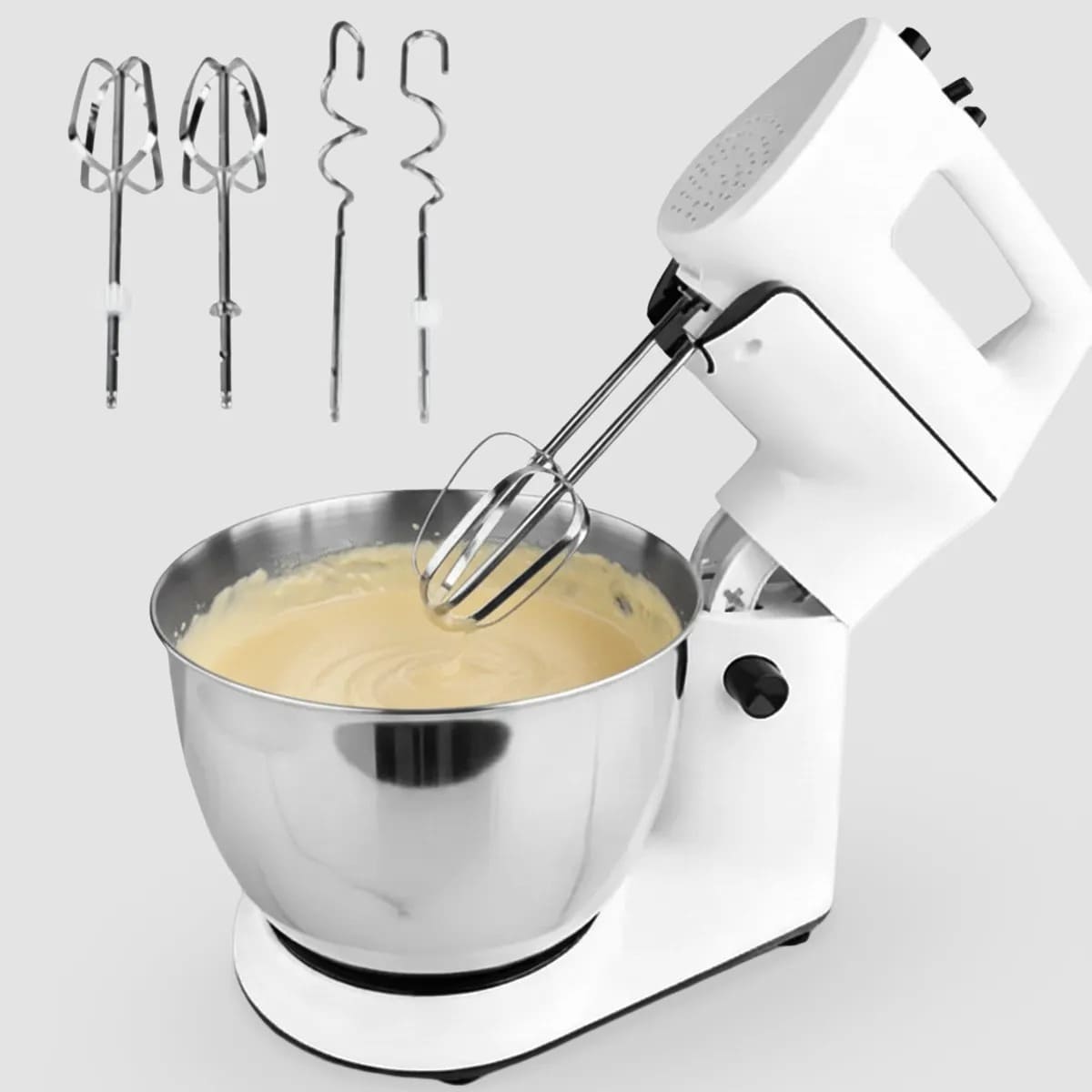 DSP Stand Mixer 300W Professional Kitchen Mixer – 4L Stainless Steel Bowl, 5 Speeds & Turbo Mode
