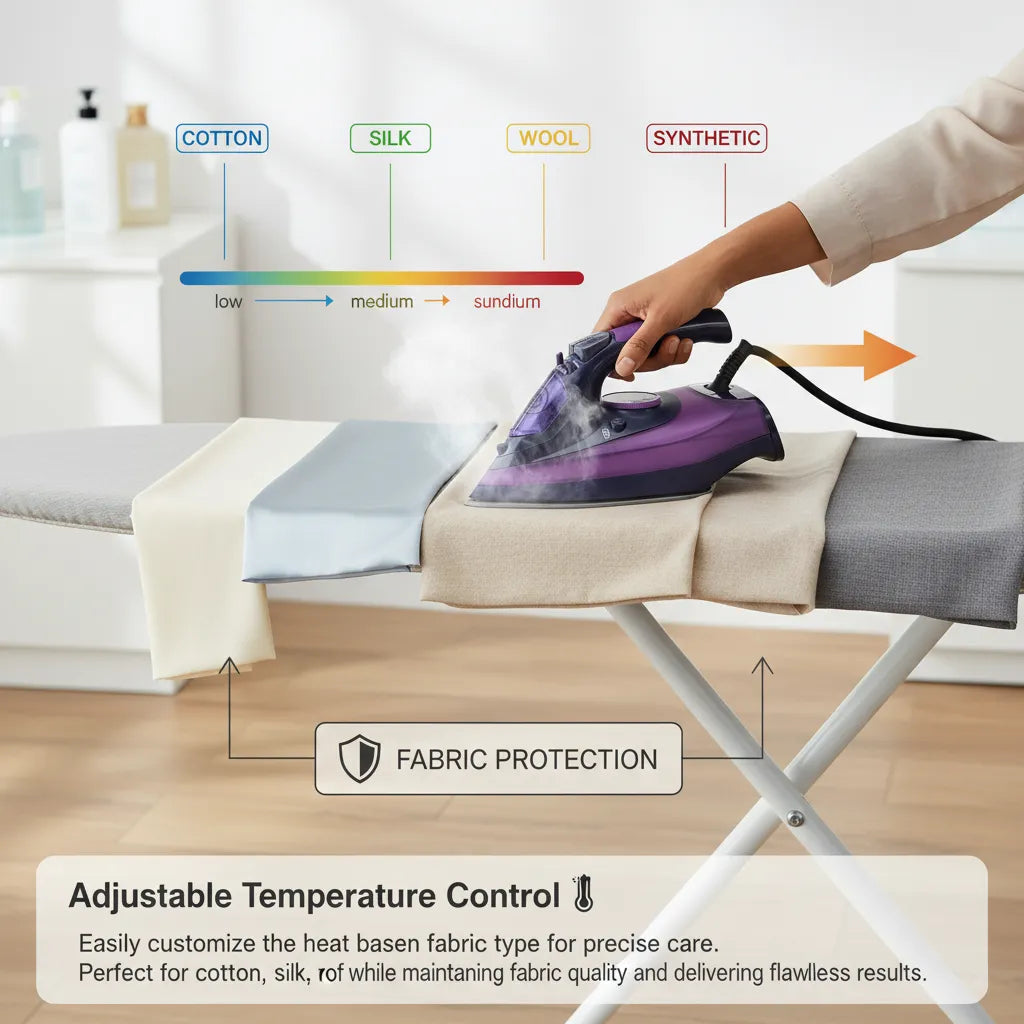 Steam Iron 2400W⚡ – High-Powered Steam💨 Technology for Smooth, Wrinkle-Free Results in Seconds