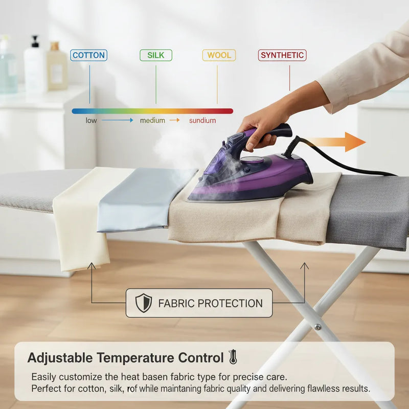 Steam Iron 2400W⚡ – High-Powered Steam💨 Technology for Smooth, Wrinkle-Free Results in Seconds