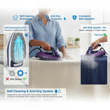 Steam Iron 2400W⚡ – High-Powered Steam💨 Technology for Smooth, Wrinkle-Free Results in Seconds