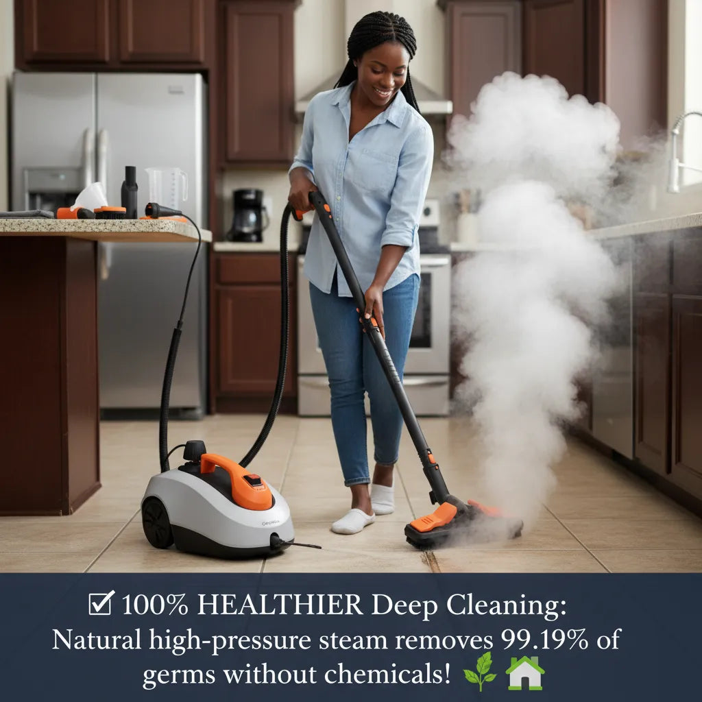 Decakila 1800W Steam Cleaner: Powerful 5-Bar Sanitization & Chemical-Free Cleaning ✨