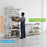 💪 Transform Your Space – WADFOW Adjustable Storage Shelves (5 Shelves)