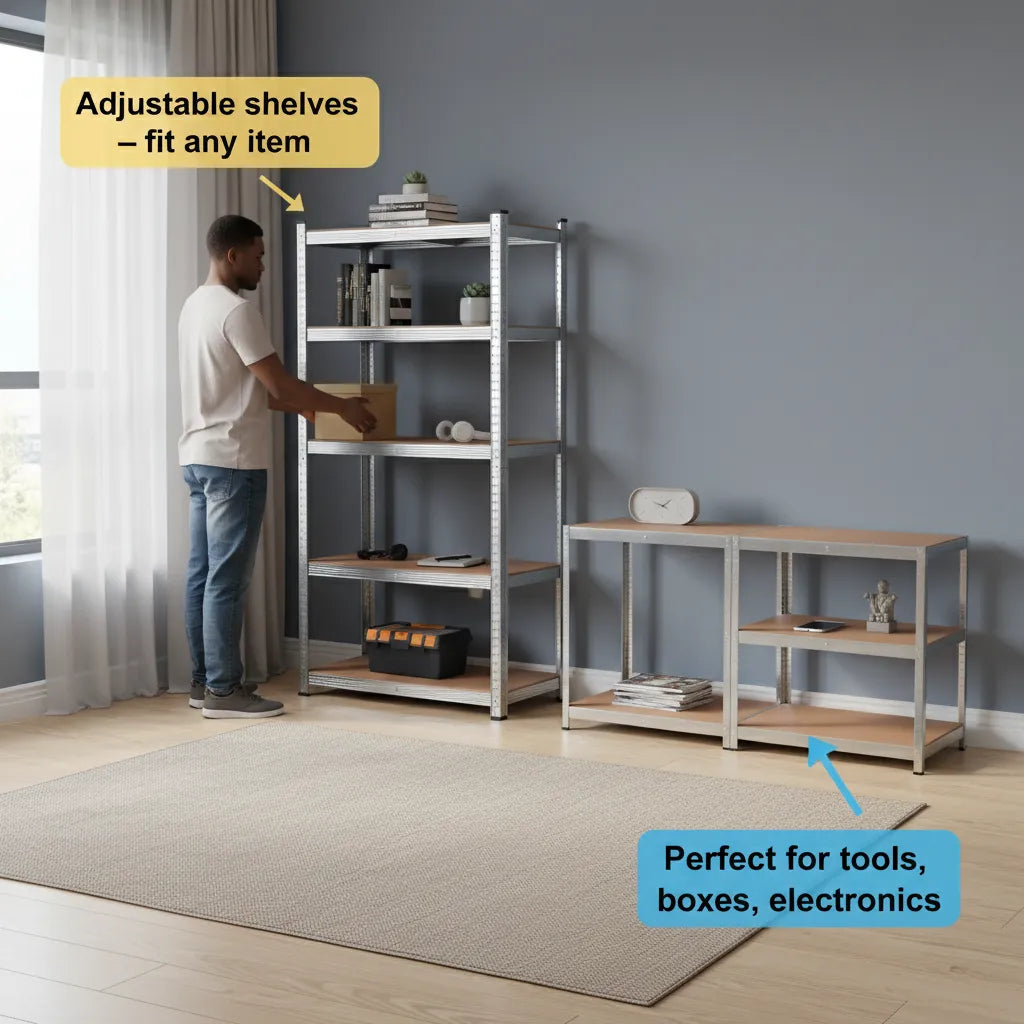 💪 Transform Your Space – WADFOW Adjustable Storage Shelves (5 Shelves)